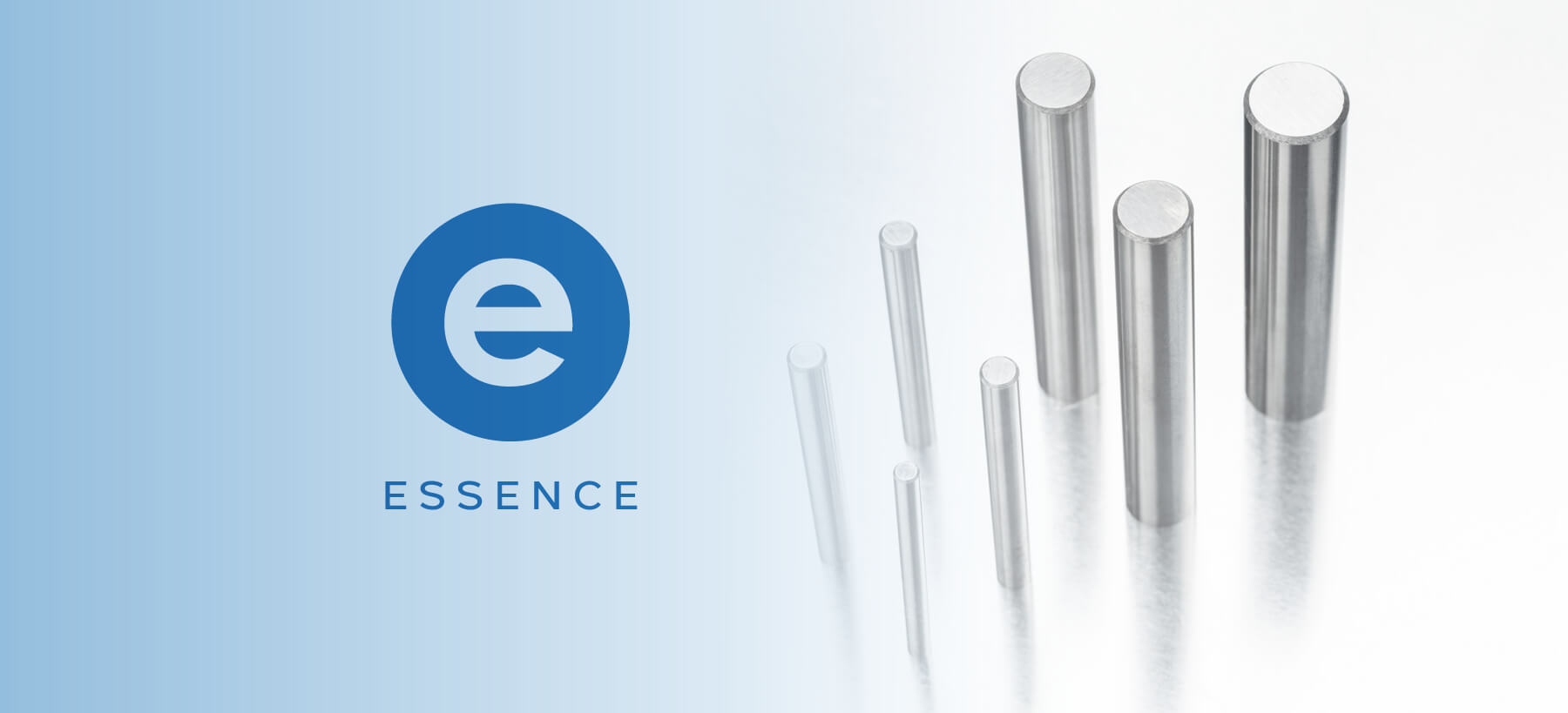 Verschillende hardmetalen staven van onze Essence lijn