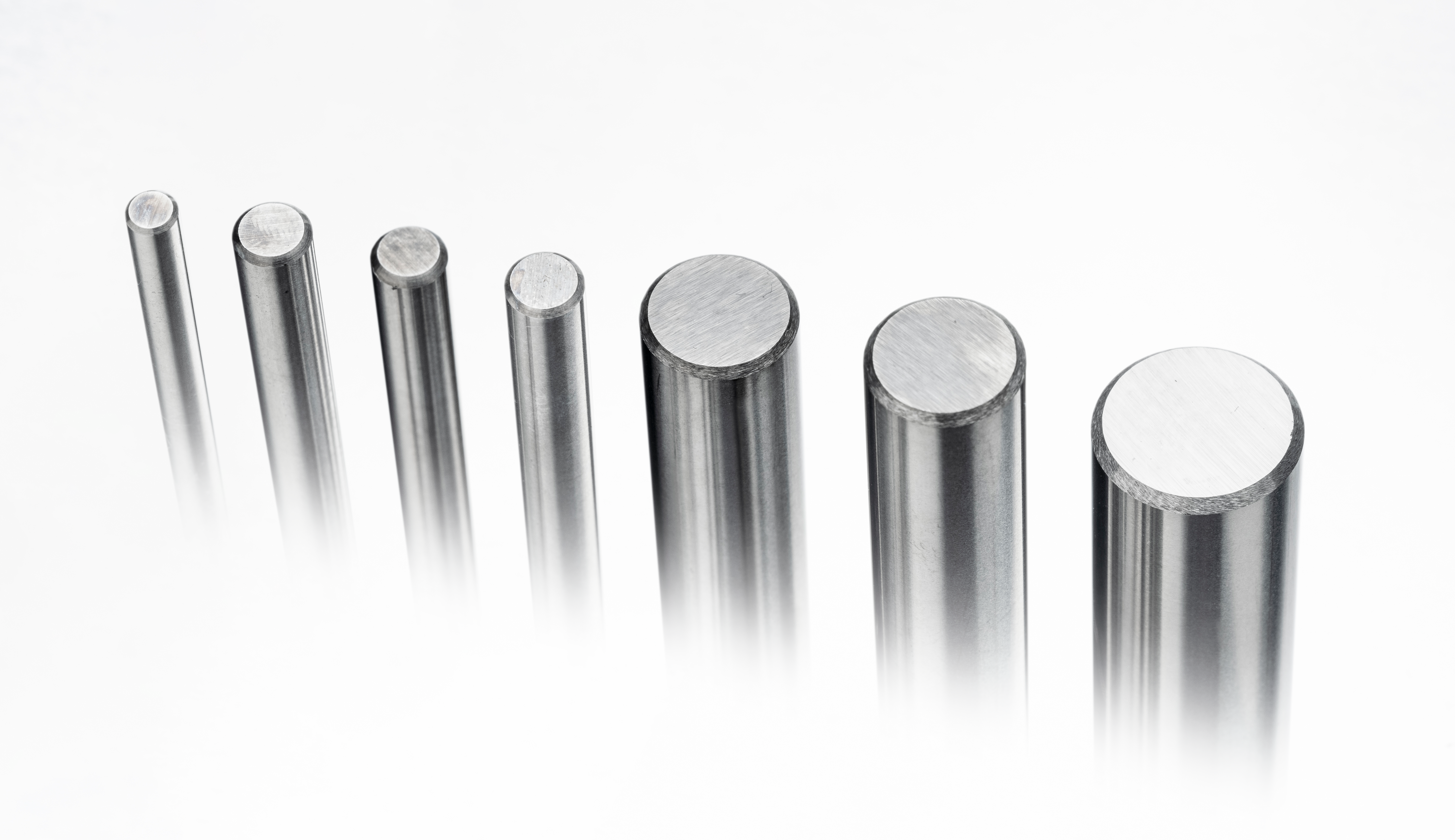 Multiple carbide rods with chamfers and different chamfer angles