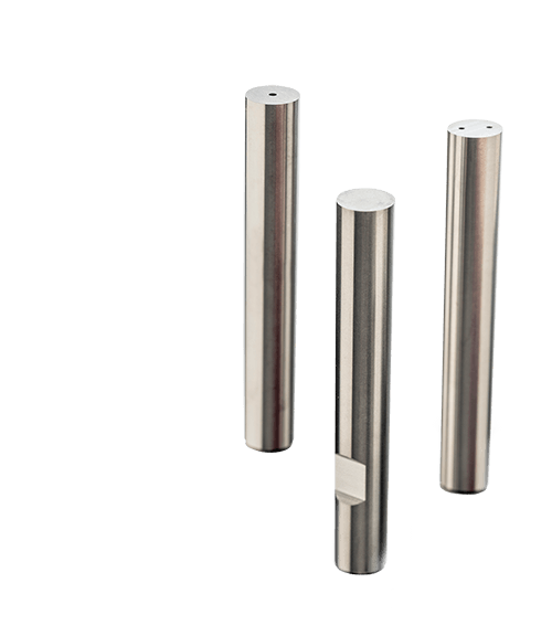 Hardmetalen staven met weldon en koelkanalen